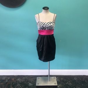 NWT ROBERTA $100 Silver Black Cocktail Dance Gown 9
